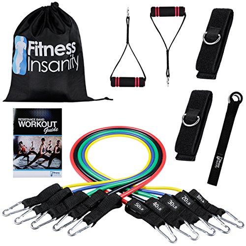 fitness insanity resistance band set