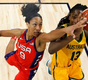 women’s basketball USA WNBA game action